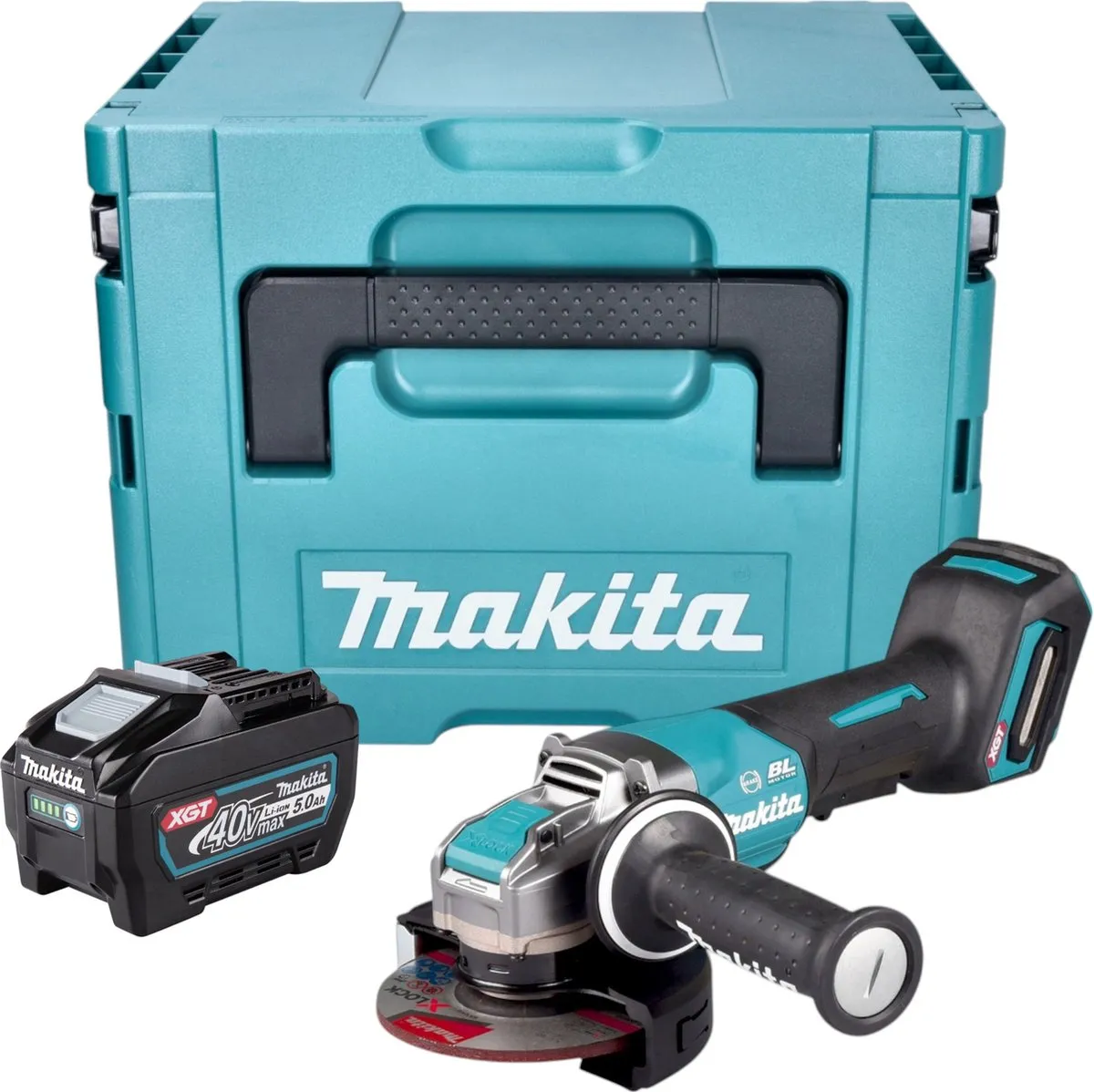Makita GA047GT101 Accu Haakse Slijper 40V Max 125mm X-LOCK Brushless