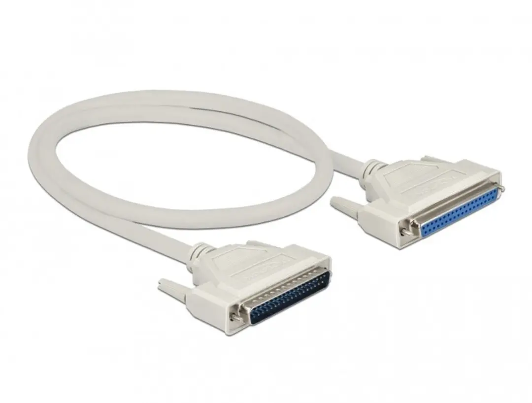 Delock D-Sub 37 Male naar Female Kabel 0.5m - Beige