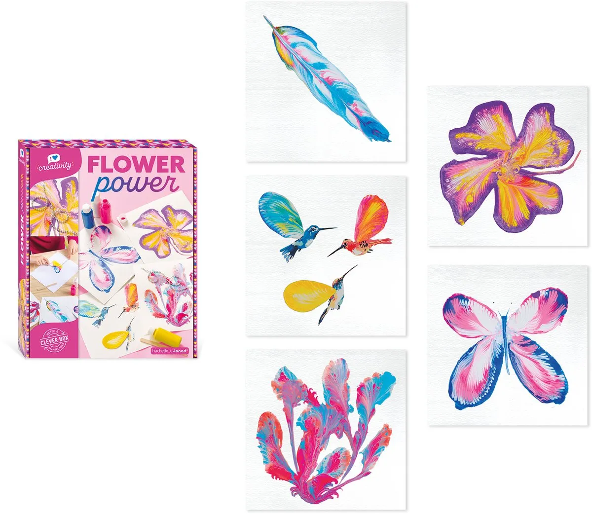 Janod Flower Power Creatief Spel - Meerkleurig