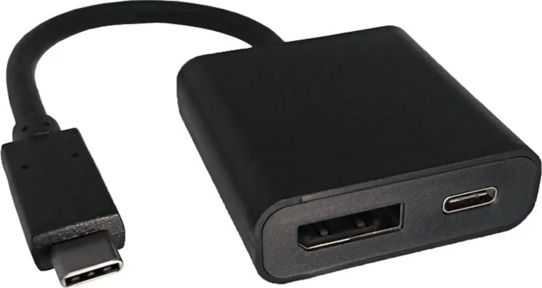 Roline Display Adapter USB-C DisplayPort 1.2 + PD - Zwart