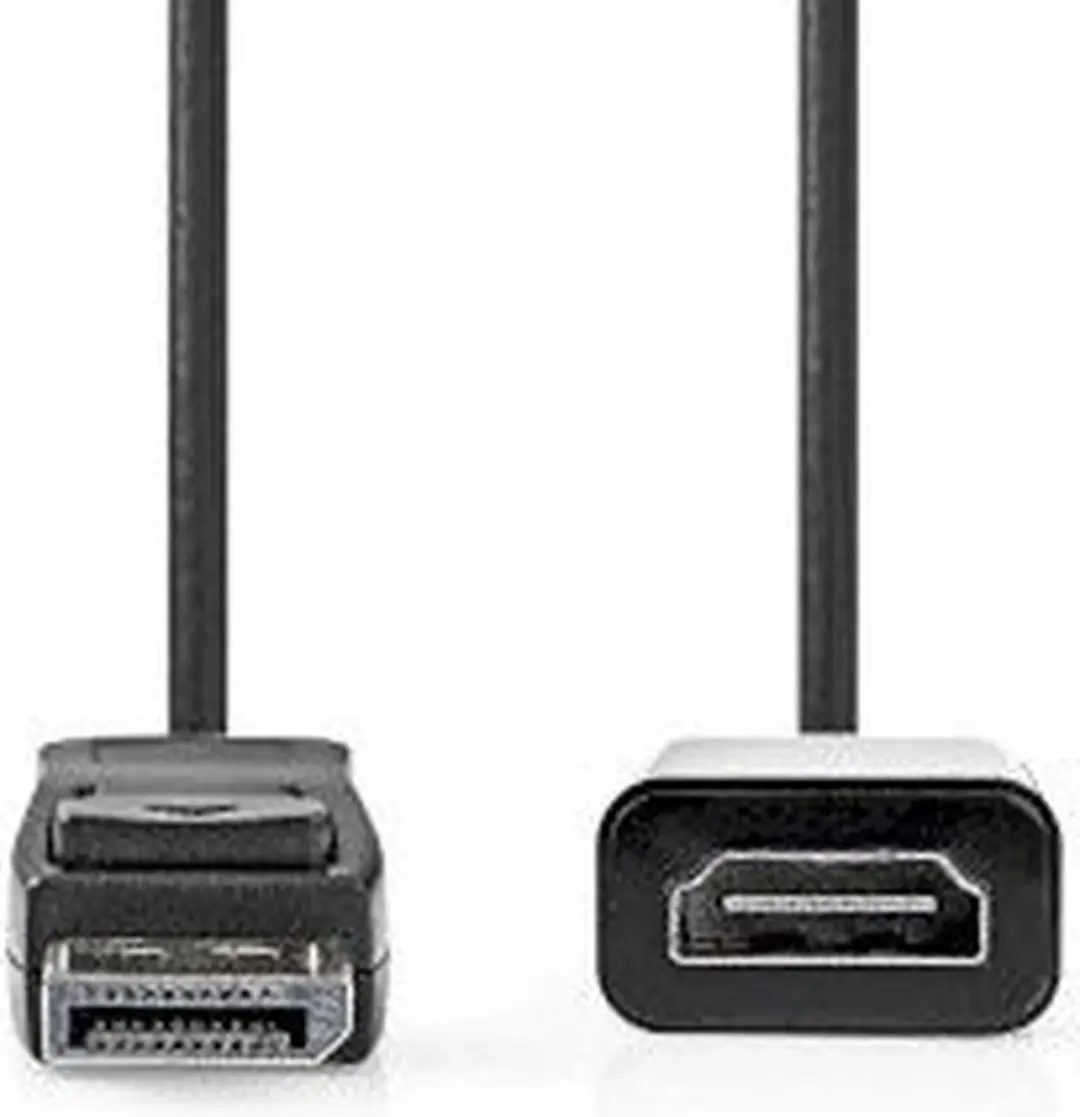 Nedis DisplayPort naar HDMI Kabel 4K30Hz - 0.2m - Zwart - afbeelding 6 van 6