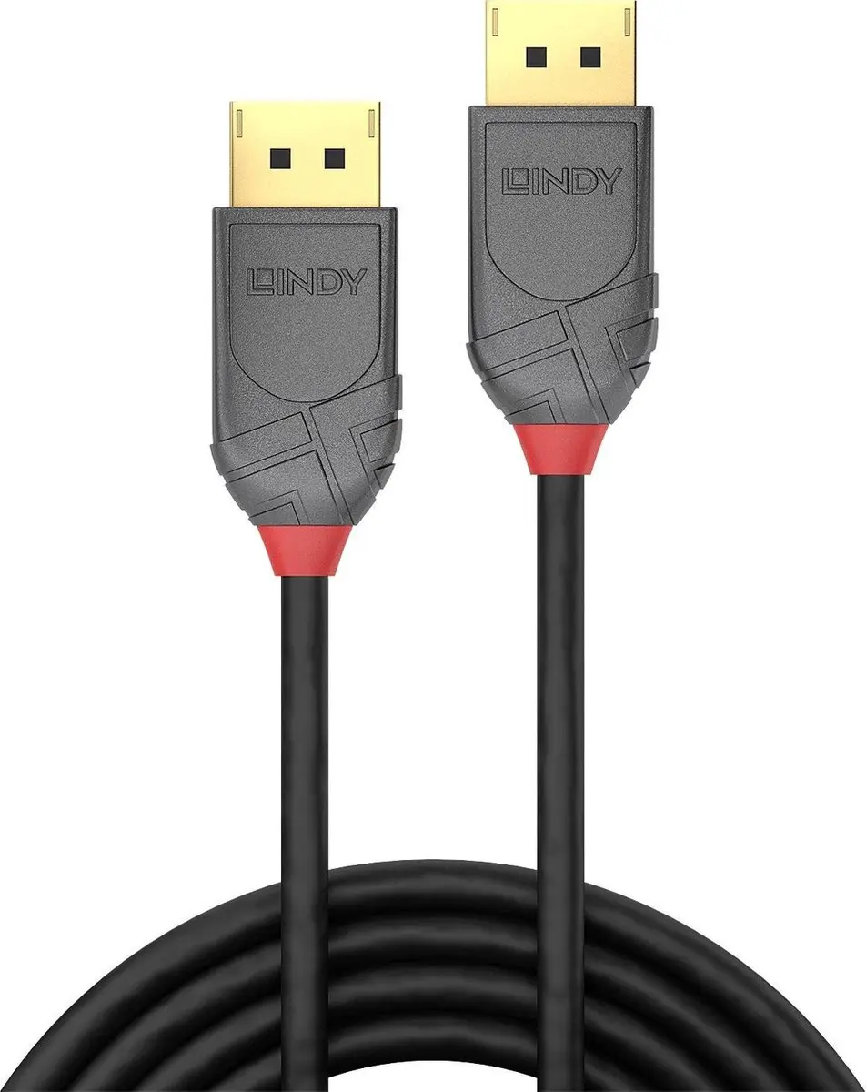 Lindy 36480 DisplayPort-kabel 0.5m - 8K Zwart - afbeelding 6 van 6