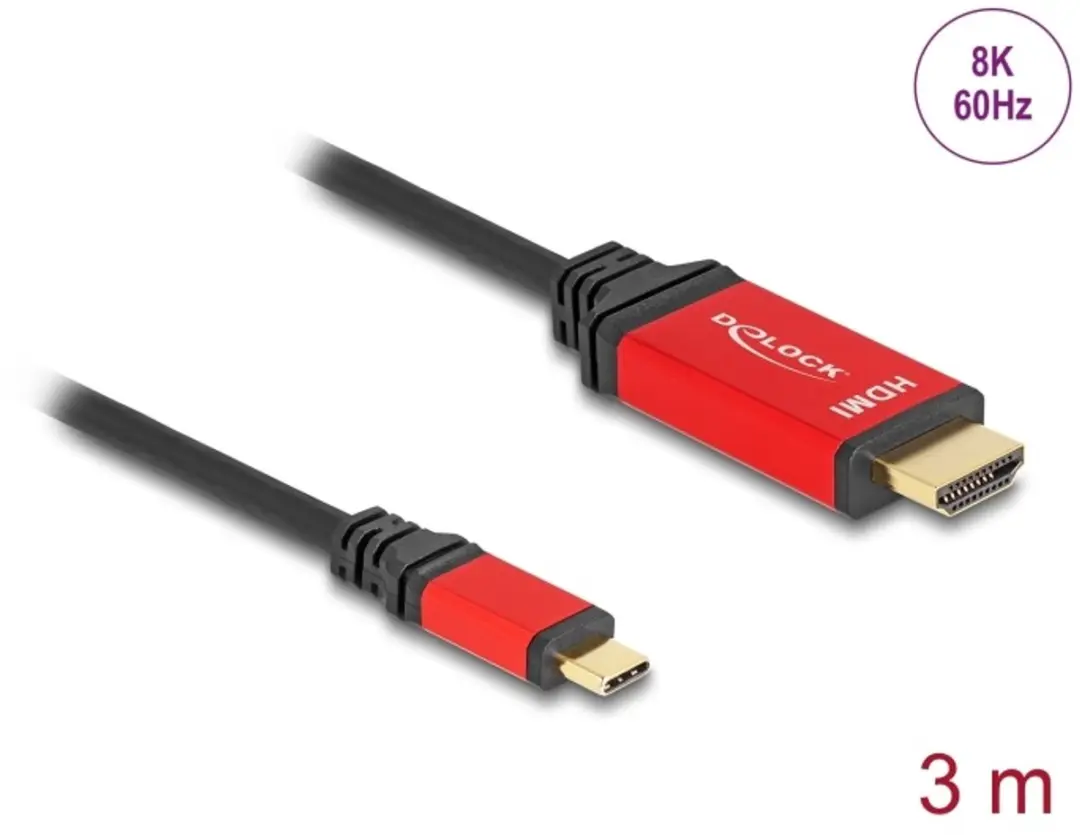 Delock USB-C naar HDMI Kabel 8K 60Hz HDR
