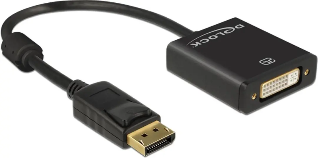 Delock DisplayPort naar DVI Actieve Adapter DP1.2 1920x1200