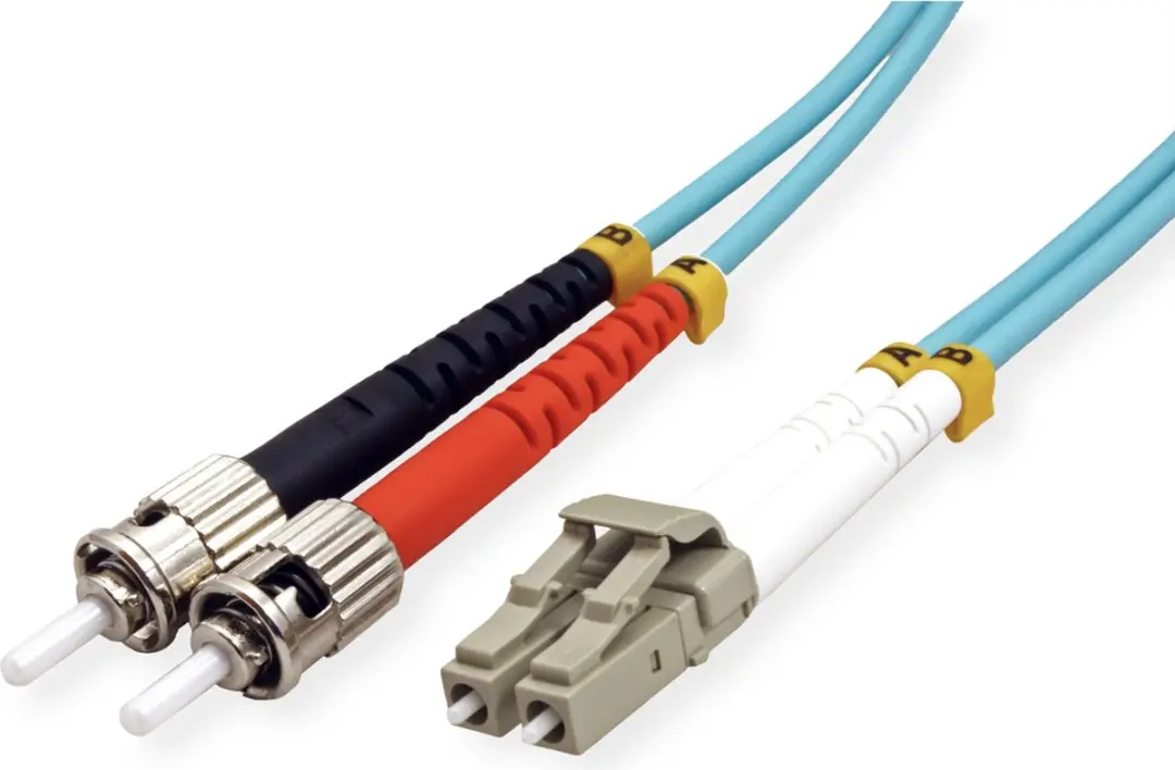 Value F.O. Kabel 50/125µm OM3 LC/ST LSOH - 1m Turkoois