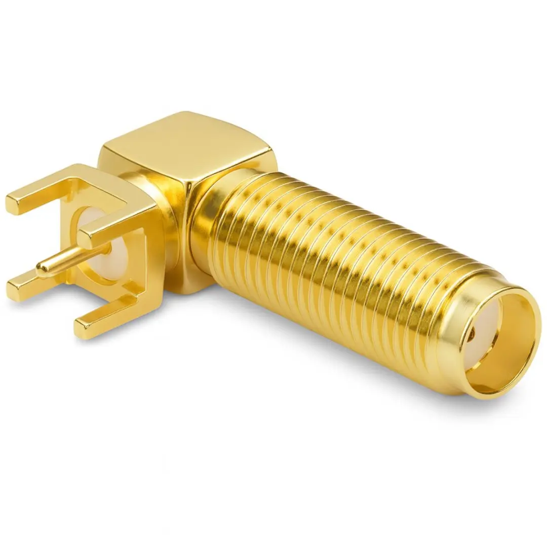 Delock SMA Jack 90° PCB - 16mm