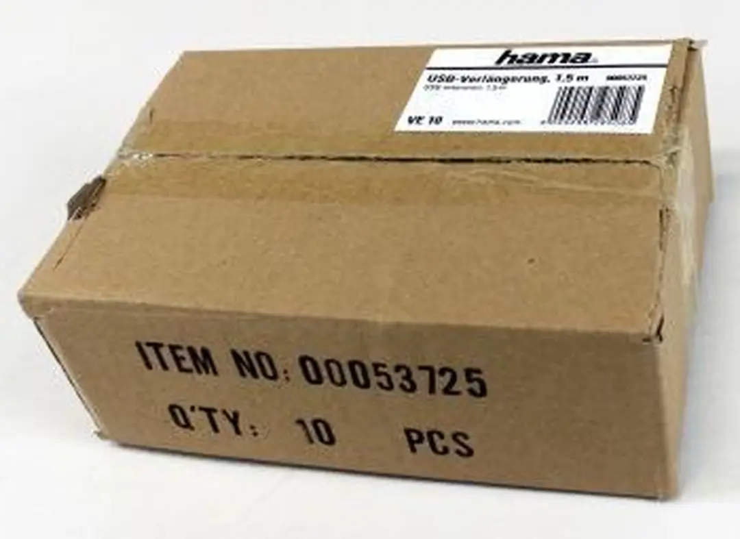 Hama USB 2.0 A Male naar A Female Kabel 1.5m - Grijs
