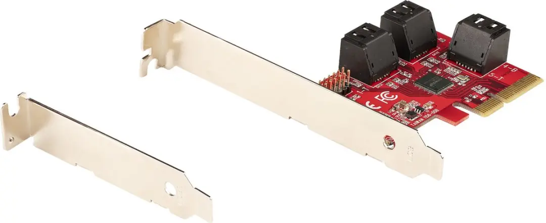 Startech 2P6G-PCIE-SATA-CARD PCIe SATA-kaart - Rood