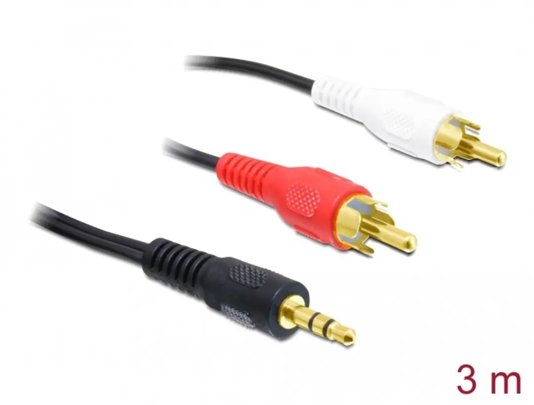 Delock 3.5mm naar 2x RCA Kabel