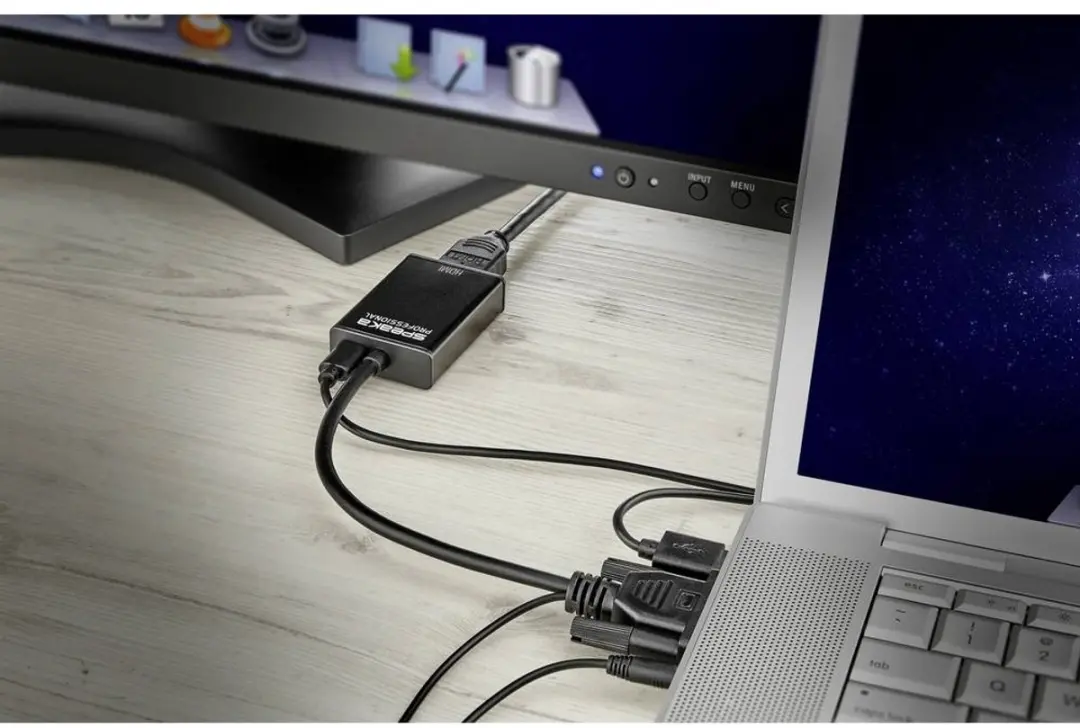 SpeaKa Professional AV Converter SP-12111624 - VGA naar HDMI - 1920x1080 - Zwart