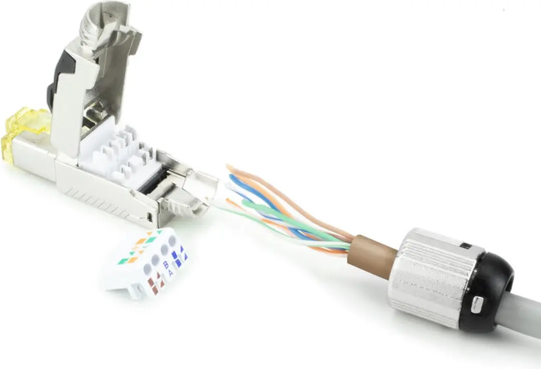 ACT TD168F RJ45 Stekker - CAT6A - 8P STP - 4PPoE 100W - Zwart