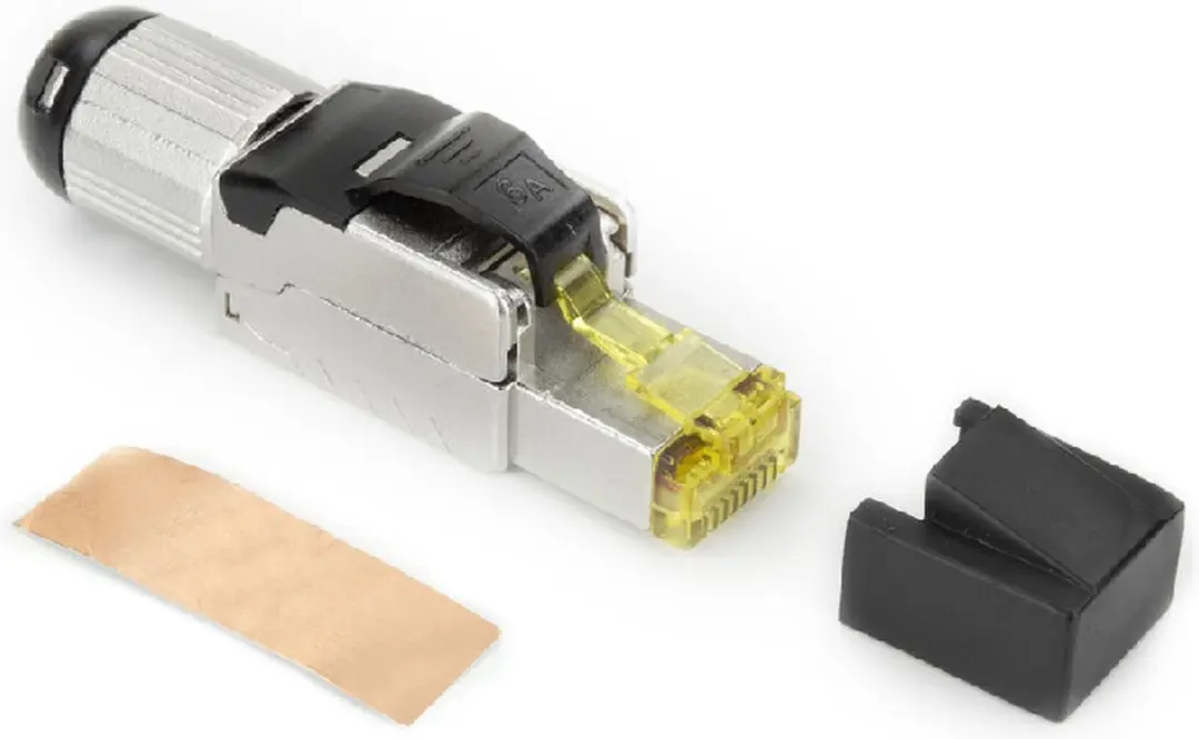 ACT TD168F RJ45 Stekker - CAT6A - 8P STP - 4PPoE 100W - Zwart
