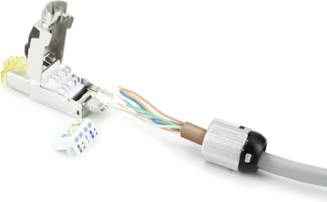 ACT TD168F RJ45 Stekker - CAT6A - 8P STP - 4PPoE 100W - Zwart