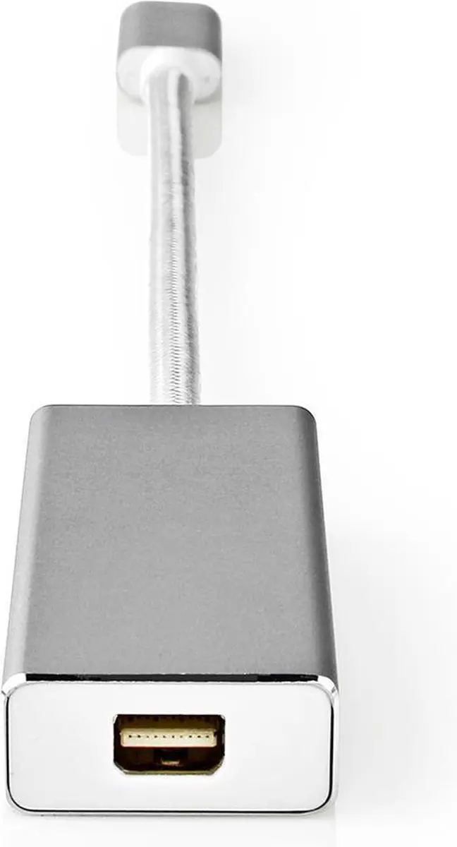 Nedis USB-C Adapter CCTB64550AL02 - USB 3.2 Gen 1 - Mini DisplayPort - 20cm - Verguld - Zilver