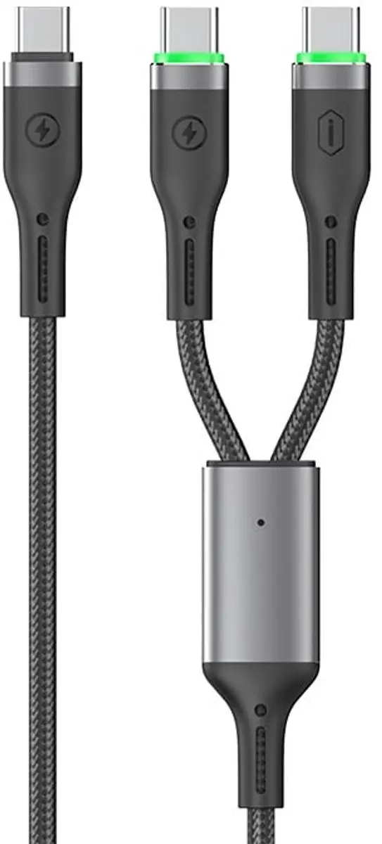 WiWu 2-in-1 USB-C Kabel 100W
