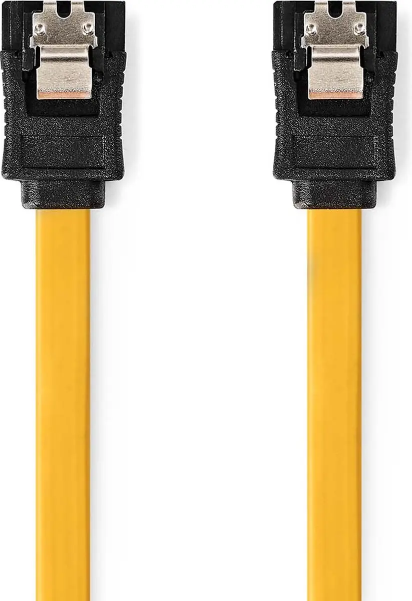 Nedis SATA Kabel CCGB73250YE10 - 6 Gbps - 1m - Geel
