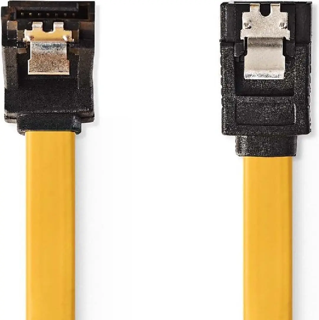 Nedis SATA Kabel CCGB73250YE10 - 6 Gbps - 1m - Geel