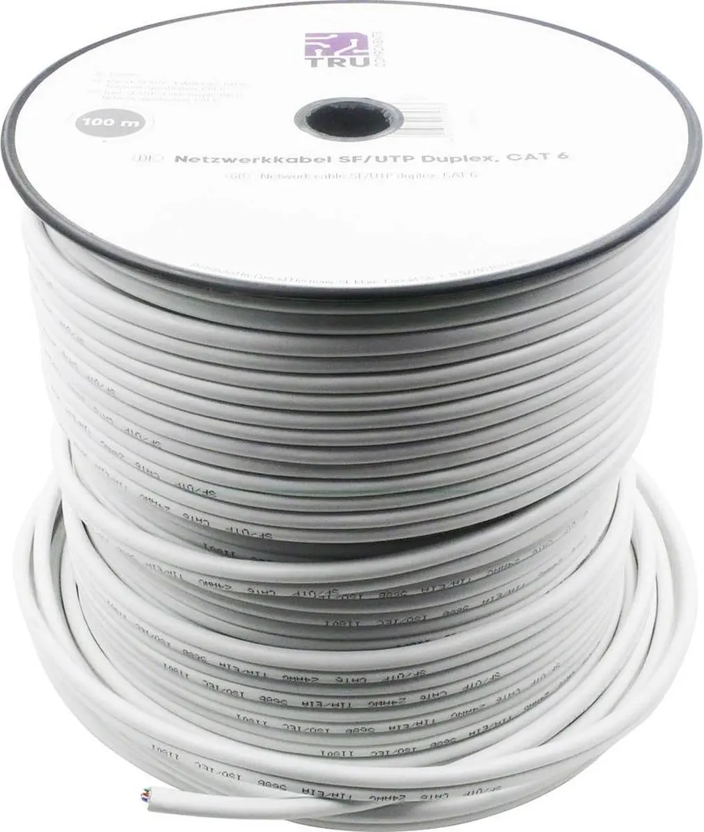 Tru Components Duplex Netwerkkabel CAT 6 SF/UTP 100m
