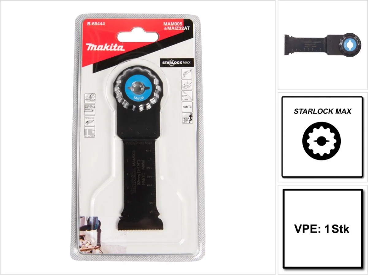 Makita Invalzaagblad B-66444 - Oscillerend Metaal - afbeelding 6 van 6