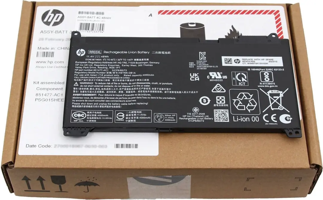 HP RR03XL Laptopbatterij 48Wh - afbeelding 6 van 6