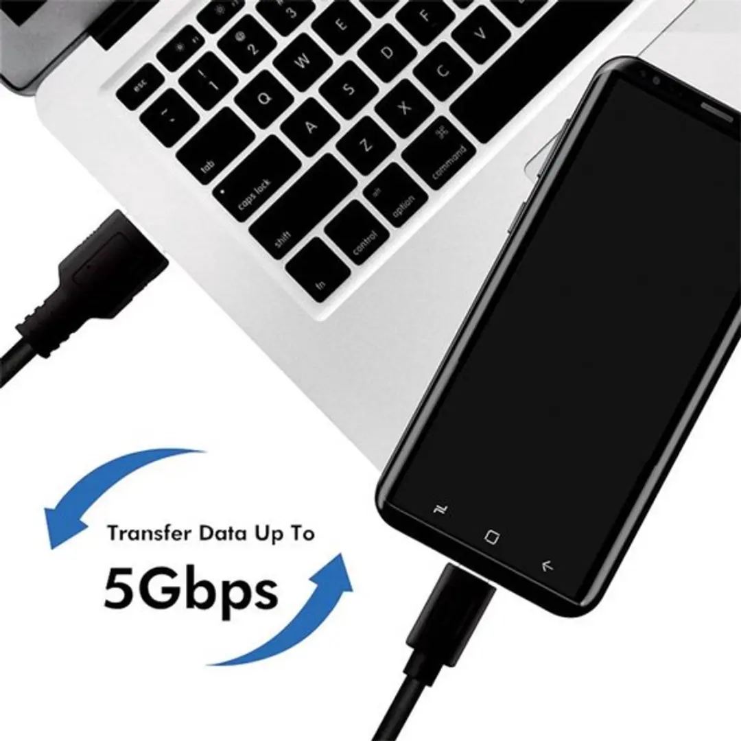 Logilink CU0168 USB 3.2 Gen1 Kabel - USB-A naar USB-C 1m - Zwart