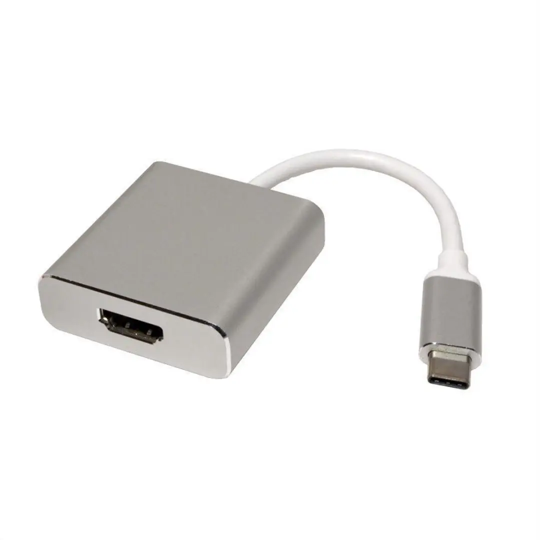 Roline 12.03.3210 USB-C naar HDMI-adapter 0,1m - Zilver