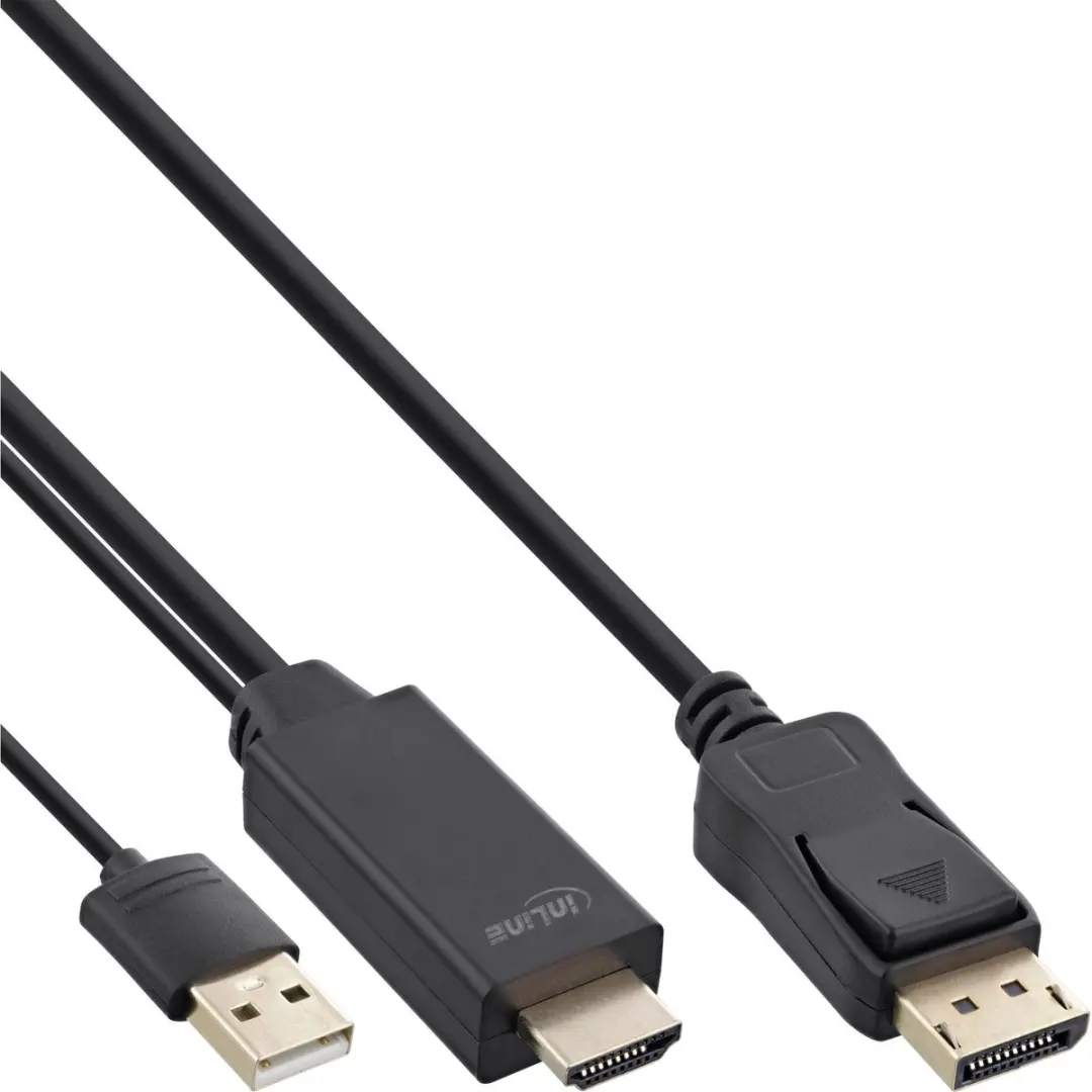 InLine HDMI naar DisplayPort Kabel 4K 30Hz