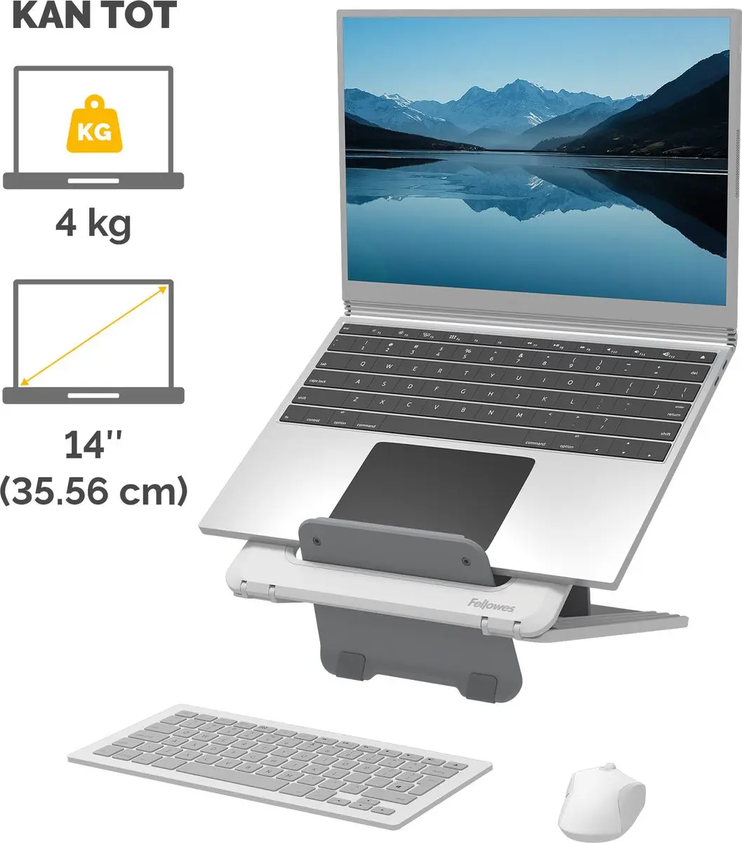 Fellowes Breyta Laptop Standaard 14" - Wit