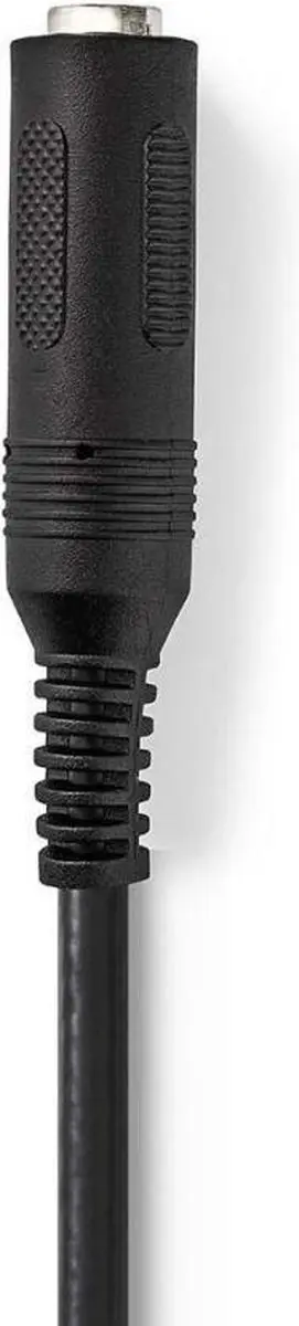 Nedis Stereo-Audiokabel 3,5mm Male - 6,35mm Female 0,20m - Zwart