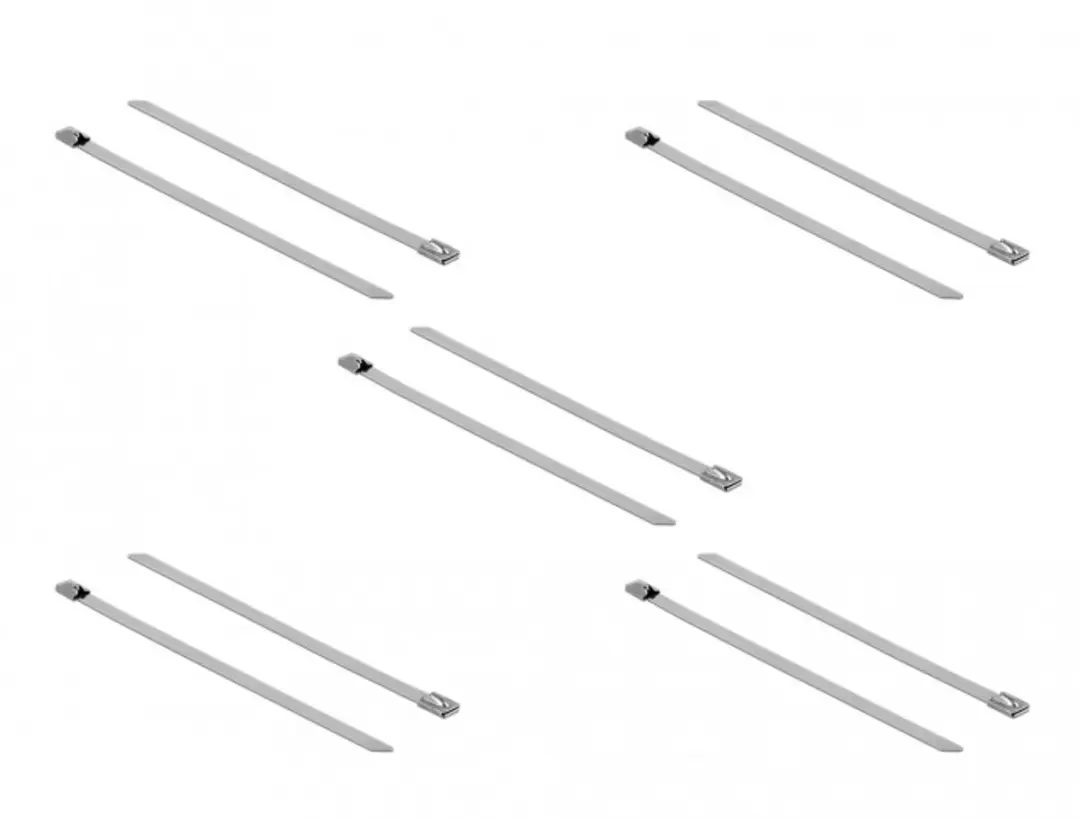 Delock Roestvrijstalen Kabelbinders 400x7,9mm - 10 Stuks