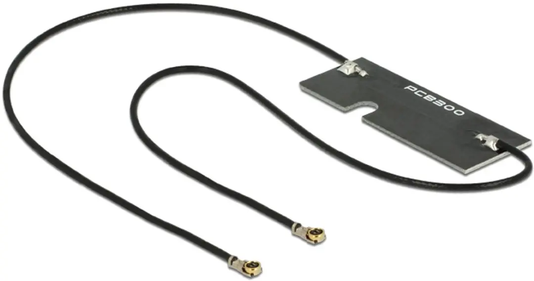 Delock WLAN Antenne 89569 - 2x 15cm - 5 dBi - Zwart