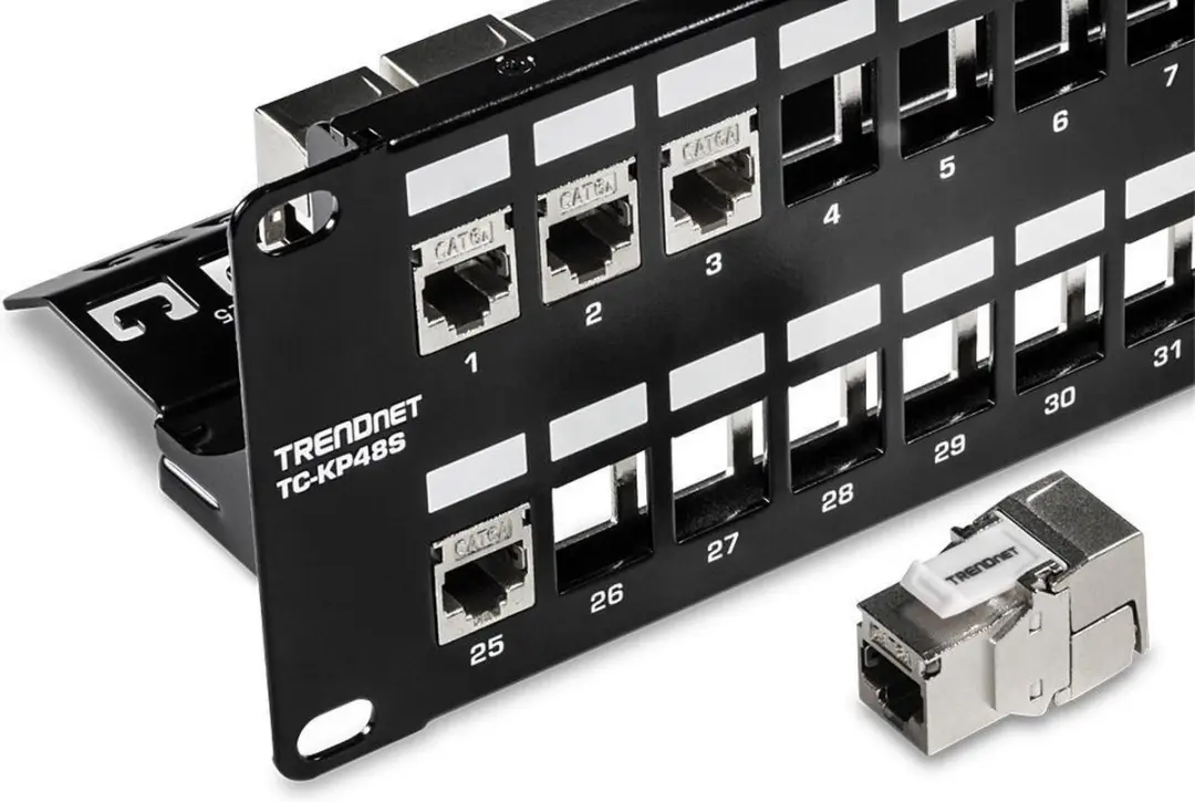 Trendnet TC-KP48S Patchpaneel 48-poorts - Zwart