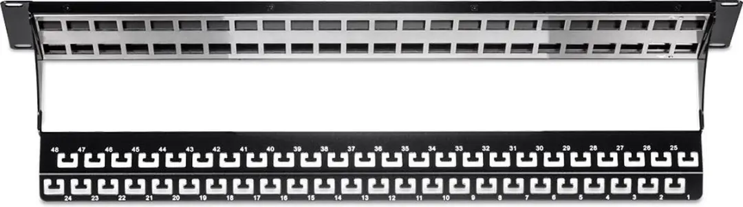 Trendnet TC-KP48S Patchpaneel 48-poorts - Zwart