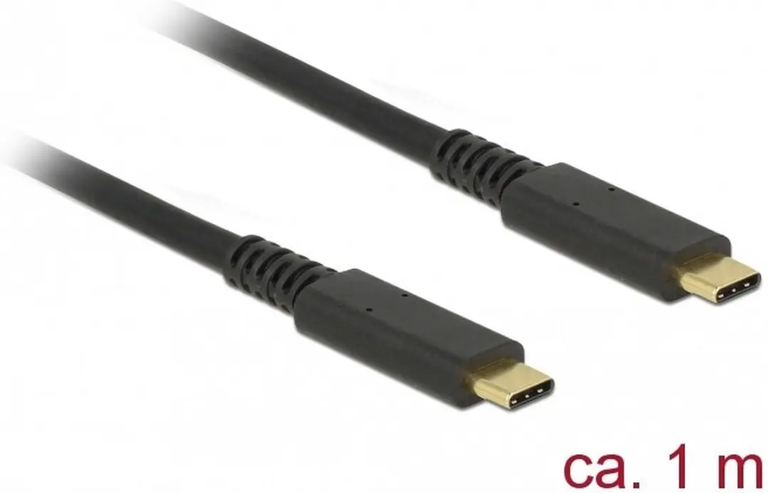 Delock USB-C naar USB-C Kabel 85207 - 1m - 10Gbps - 8K30Hz - PD 20V/3A