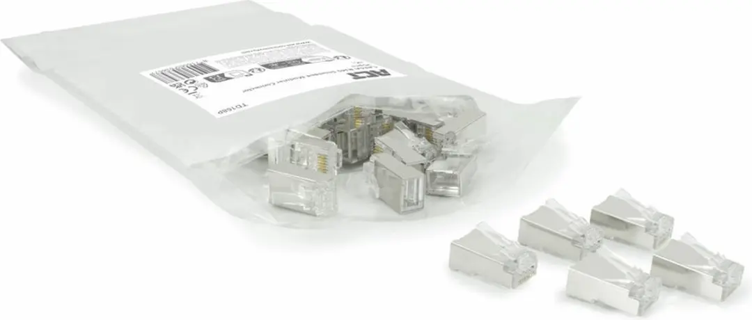 ACT TD168P CAT6A RJ45 Connector - 25 Stuks