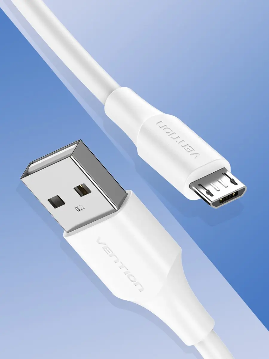Vention CTIWH USB-kabel A naar Micro-USB B 2m - Wit