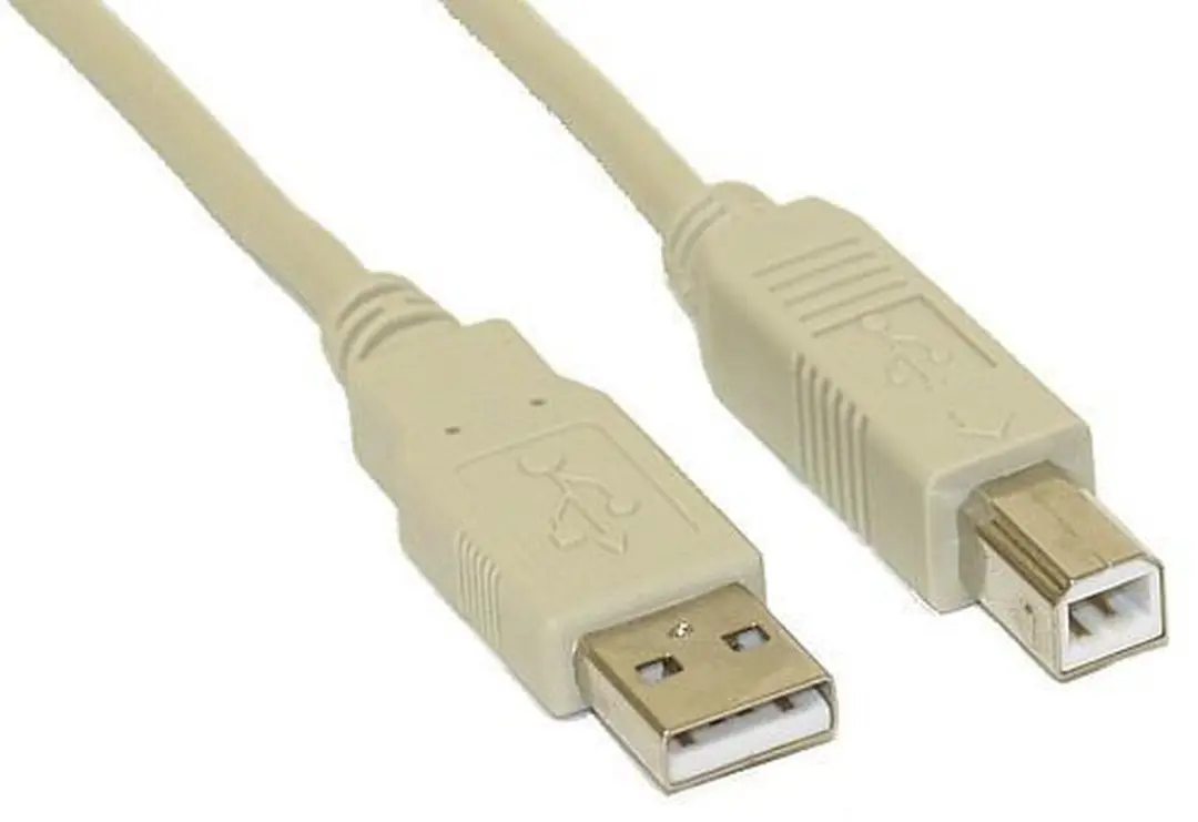 InLine USB naar USB-B Kabel 2.0 - 1m - 2A - Beige