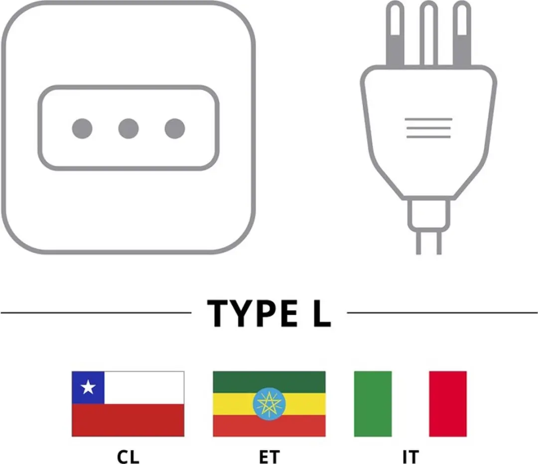 Goobay Koudapparaatkabel Italië 1,8m - 10 Stuks