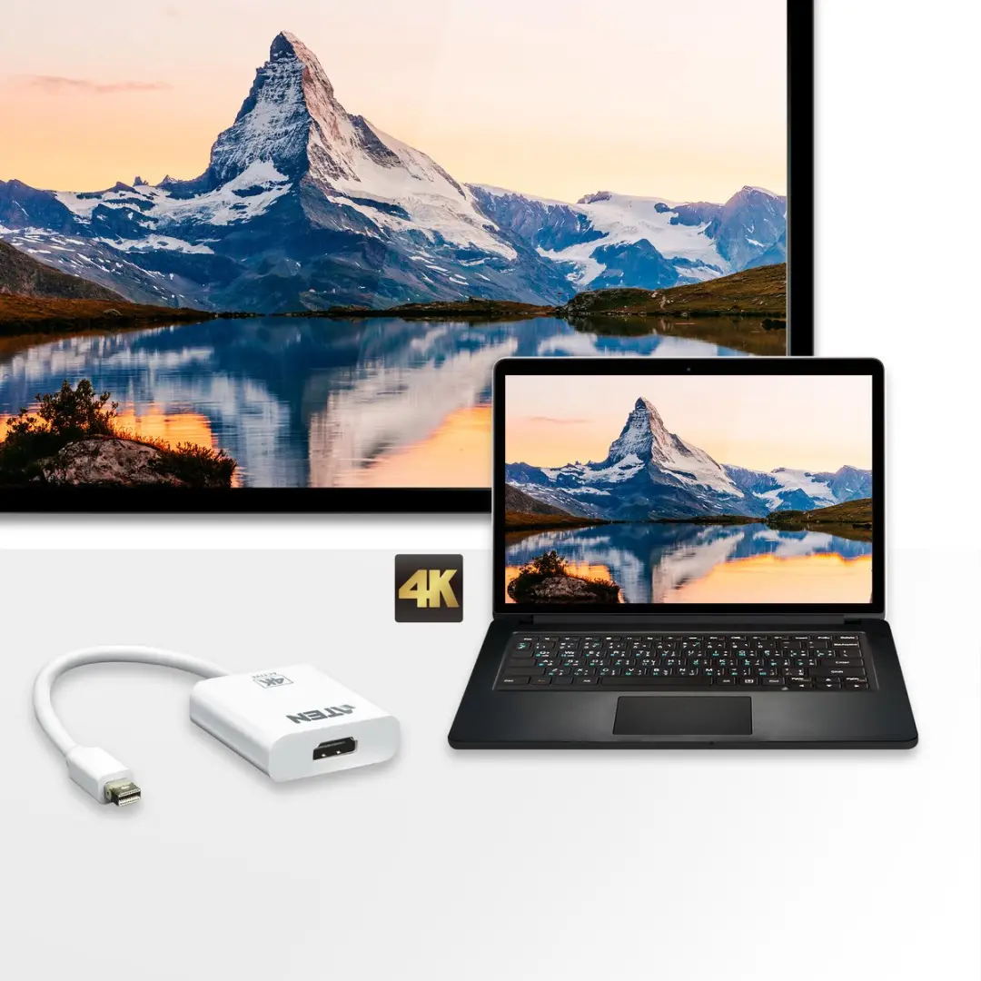 ATEN VC981 Mini DP naar HDMI Adapter - Wit