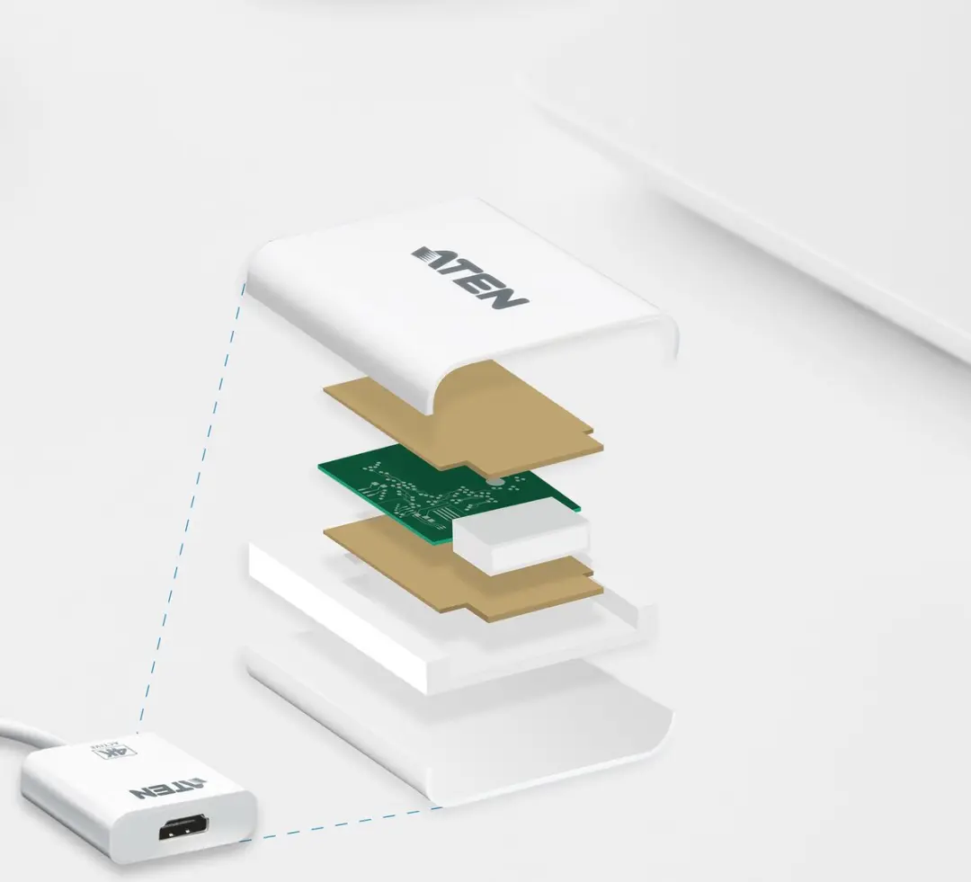 ATEN VC981 Mini DP naar HDMI Adapter - Wit
