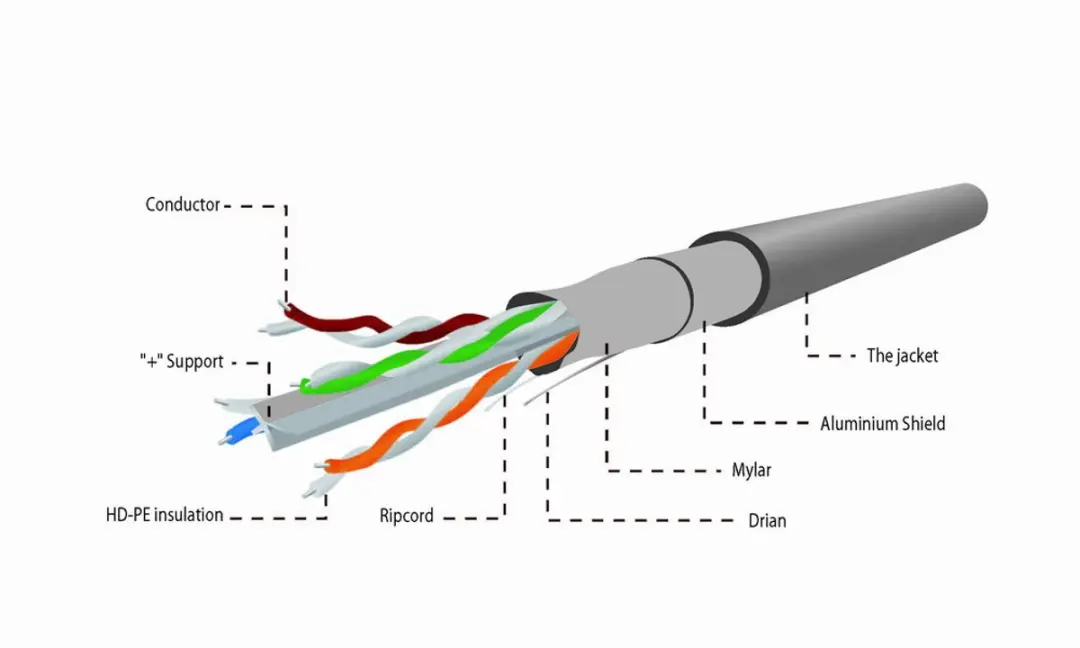 Gembird CAT6 FTP Netwerkkabel 100m - Grijs