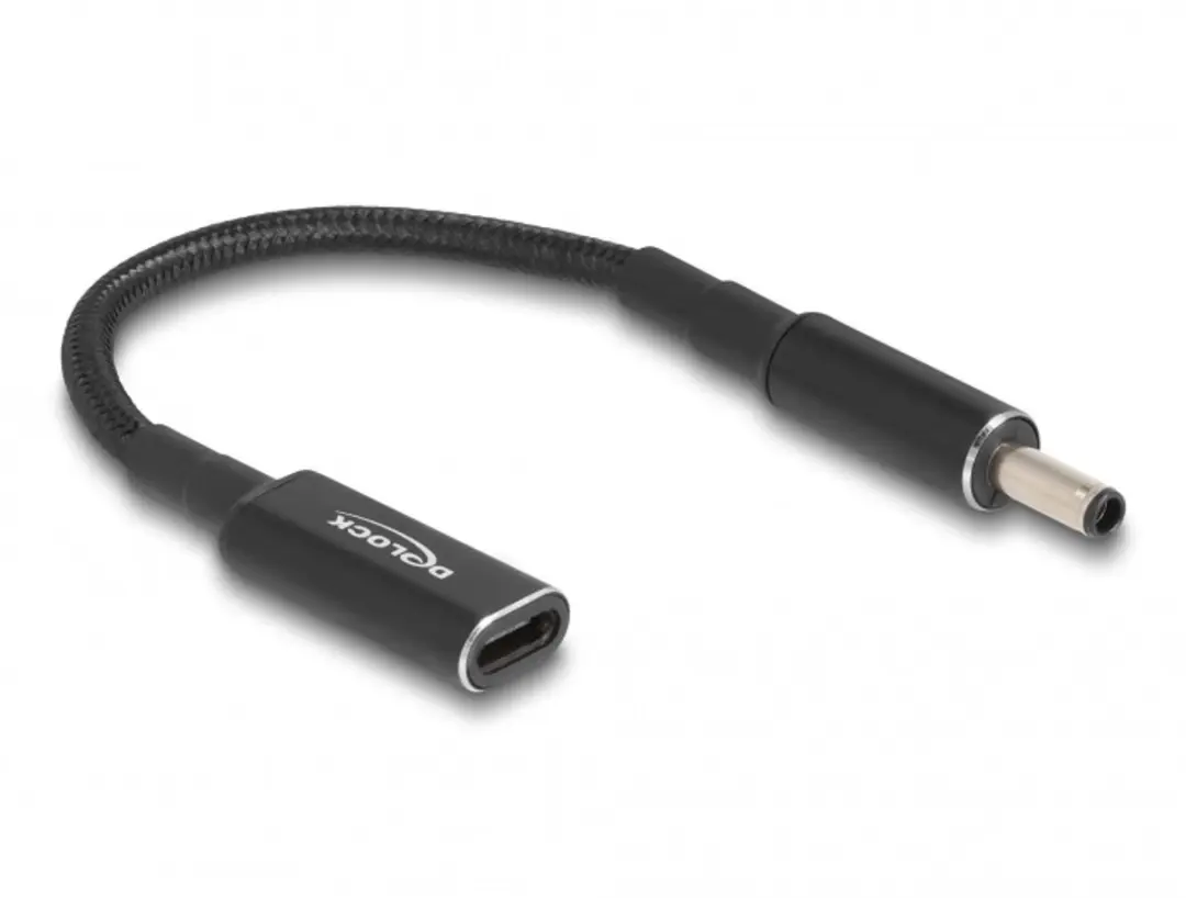 Delock USB-C naar Dell Notebook Laadadapter 4,5x2,8mm