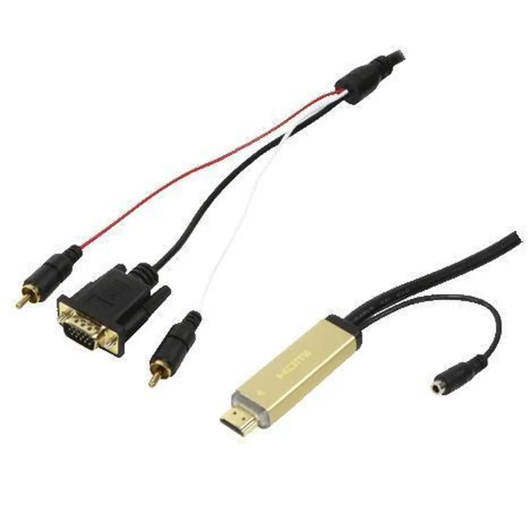 Logilink HDMI naar VGA met Audio CV0052A - 2m - Zwart