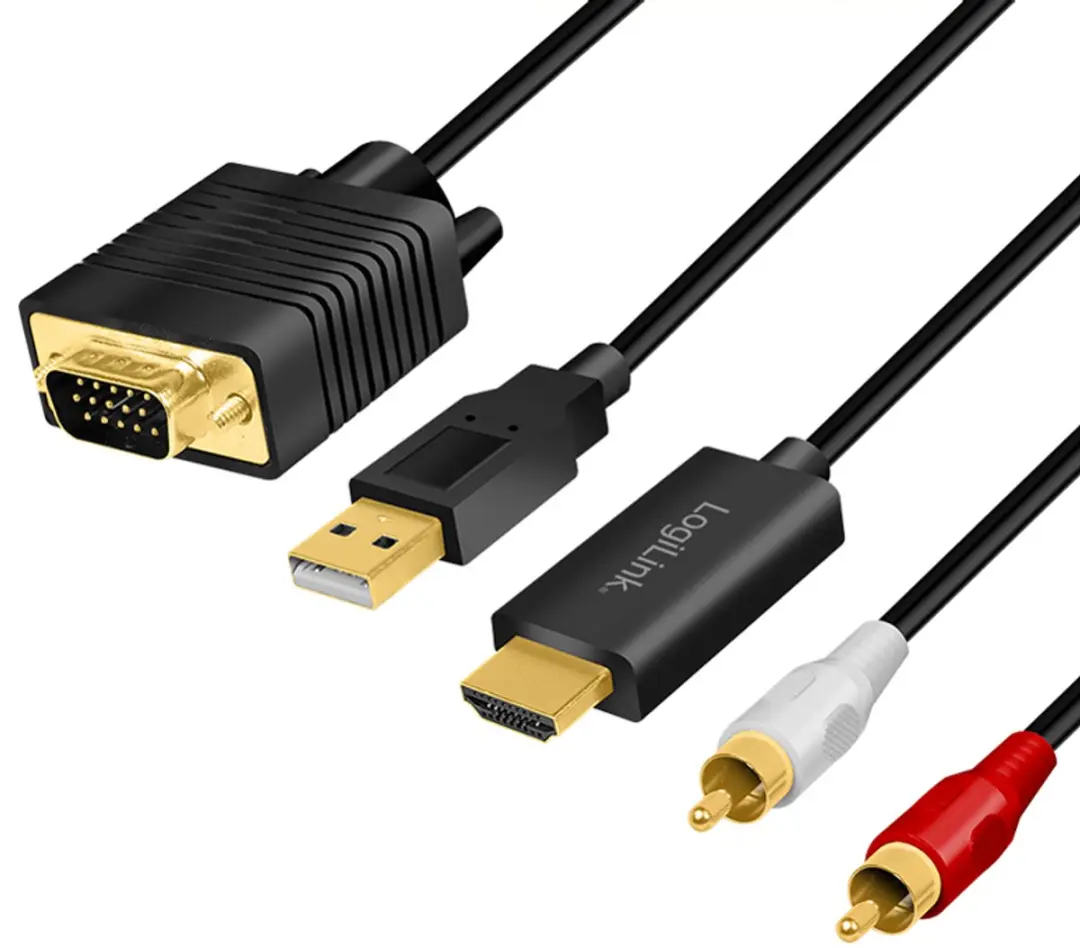 Logilink HDMI naar VGA met Audio CV0052A - 2m - Zwart - afbeelding 6 van 6