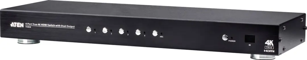 ATEN 4-poorts True 4K HDMI-schakelaar met dubbele output