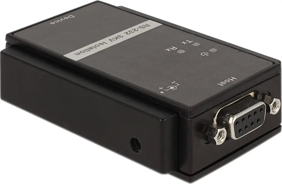 Delock RS-232 naar RS-232 Converter 62500 - 3 kV Isolatie - Zwart