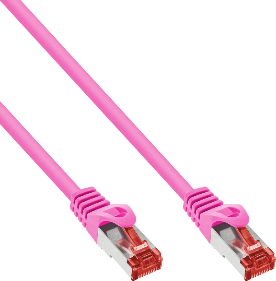 InLine Patchkabel S/FTP Cat.6 Roze 1m