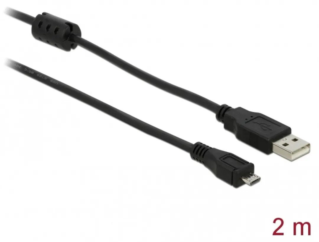 Delock USB 2.0 A Male naar Micro Male Kabel