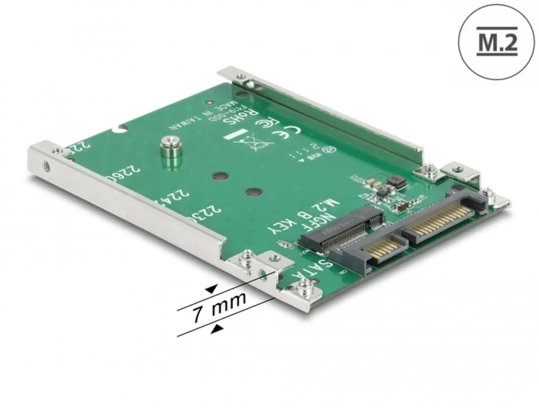 Delock SATA naar M.2 Key B Converter 62544
