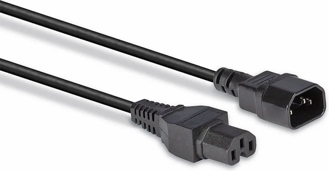 Lindy IEC C14-C15 Verlengkabel 2m - Zwart